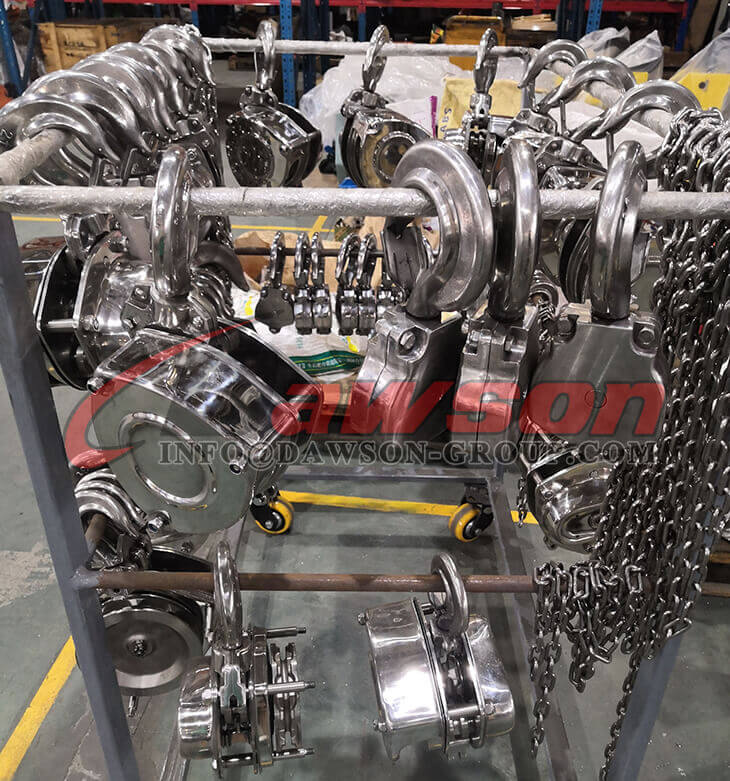 Polipasto de cadena de acero inoxidable DS-ST-C, bloque de cadena SS, equipos de elevaci&oacute;n - Dawson Group Ltd. - fabricante, proveedor de China
