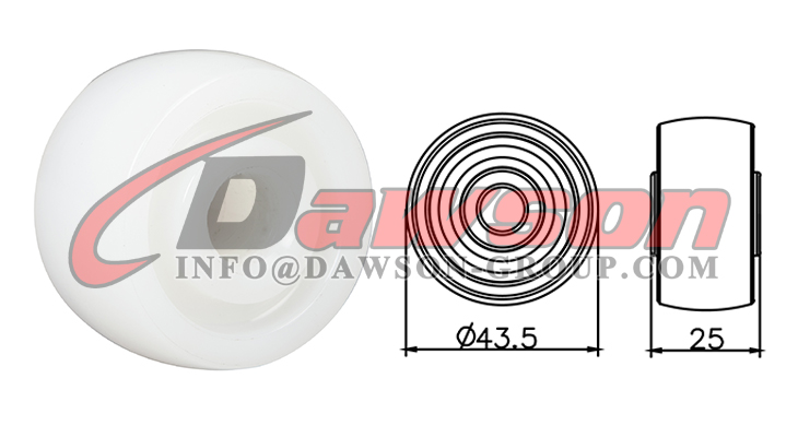 DS825011BCL.2-1 ナイロン ホイール、ジャッキ ホイール、トレーラー交換用ジャッキ ホイール、プロフェッショナル ガレージ ジャッキ - Dawson Group Ltd. - 中国メーカー、サプライヤー、工場