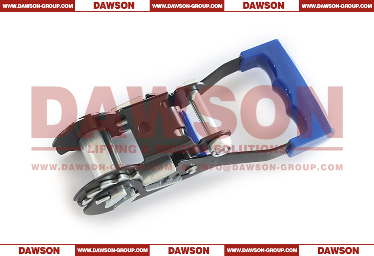 DAWSON 35MM X 3T X 200MM ラチェットラッシングバックル、安全ロック付きエクストラロングブルーラバーハンドル付き - Dawson Group Ltd. - 中国メーカー、工場