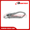 Gancho de seguridad de cuerda de acero de alta resistencia DSJ-2101, ganchos de andamio de doble acción de chapa de acero