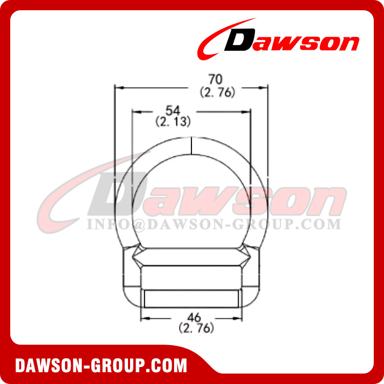 DSJ-3015 Anel D de proteção contra quedas para escalada ao ar livre, anel D de cinto de segurança de aço forjado