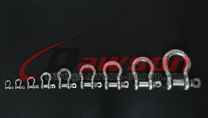 Grillete de arco tipo EE. UU. de acero inoxidable, Grillete de arco tipo EE. UU. SS 304 - Dawson Group Ltd. - F&aacute;brica, proveedor, fabricante de China