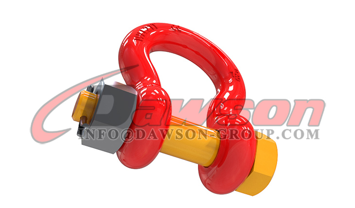 DS756 G8 ボルト タイプ合金弓シャックル、安全ピン付きアンカー シャックル - Dawson Group Ltd. - 中国工場、サプライヤー