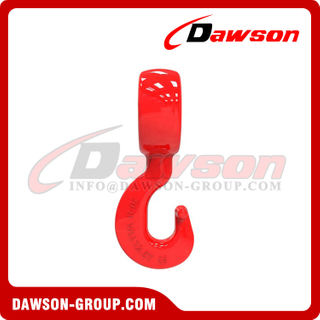 DS026 G80 7/8-26 мм кованый крючок для колье из легированной стали с поворотной проушиной для цепных строп