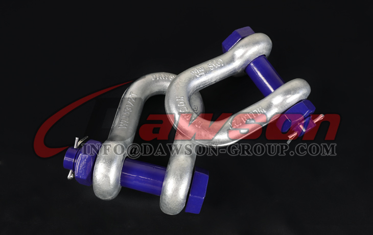 Manilha de corrente DG2150 galvanizada por imers&atilde;o a quente tipo EUA com pino de seguran&ccedil;a, manilha Dee tipo parafuso S6 - Dawson Group Ltd.