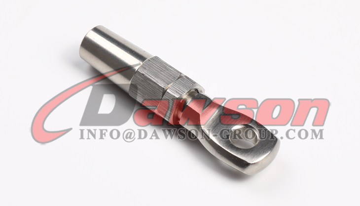 AISI316 ステンレス鋼ワイヤー ロープ スエージレス アイ ターミナル、メトリック - Dawson Group Ltd. - 中国工場、メーカー、サプライヤー