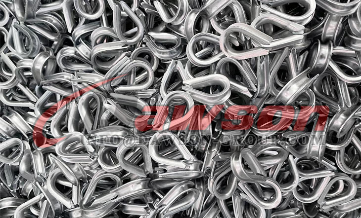 DIN 6899 タイプ B 亜鉛メッキ ワイヤー ロープ シンブル、軟鋼ワイヤー ロープ シンブル - Dawson Group Ltd. - 中国メーカー、サプライヤー、工場