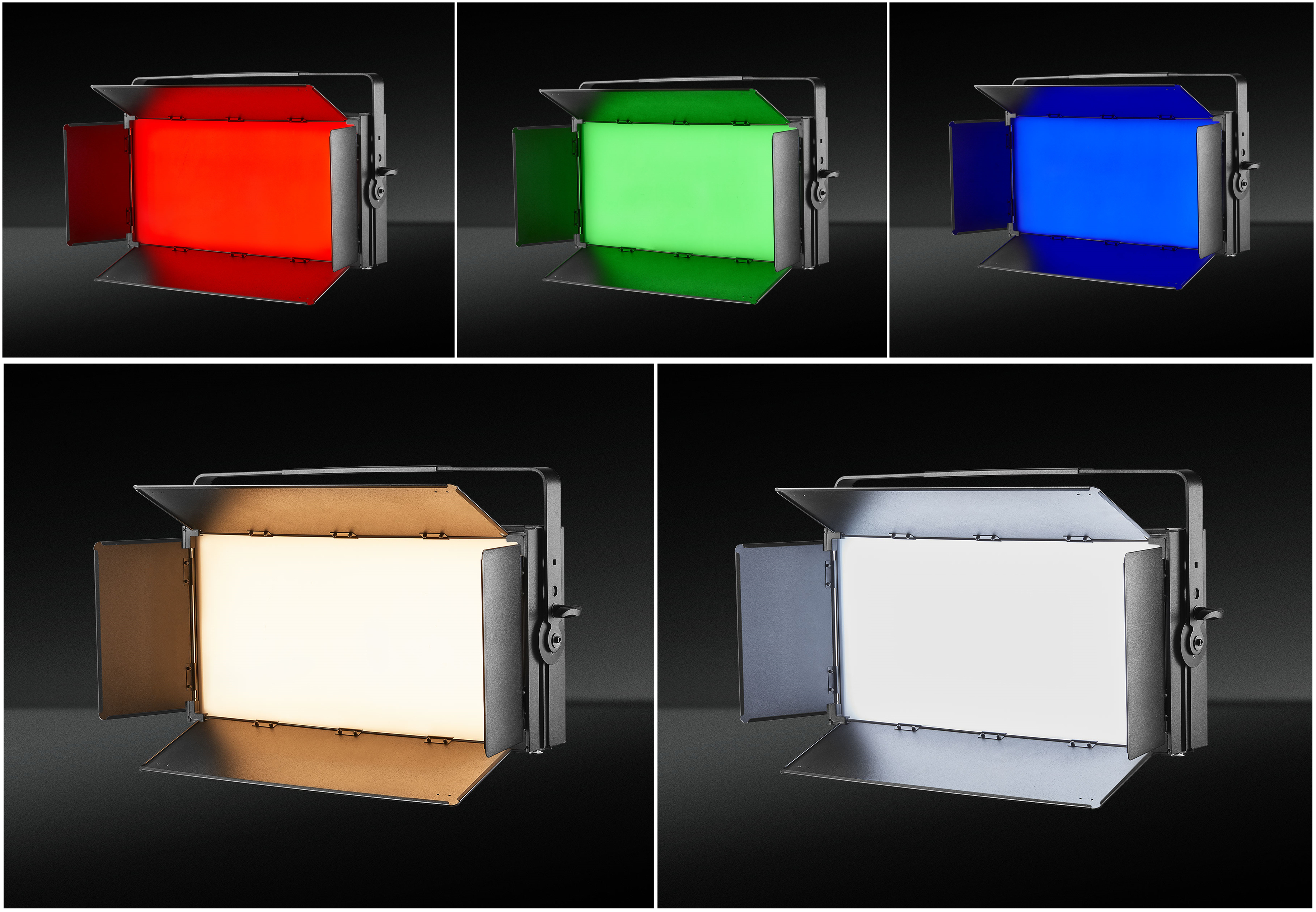 studio panel light luz suave a todo color