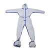 Disposable Polypropylene Nonwoven High Risk Safety Workwear Chemical Industrial Protective Suits 