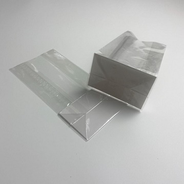 Square Bottom Bag with silver cardboard