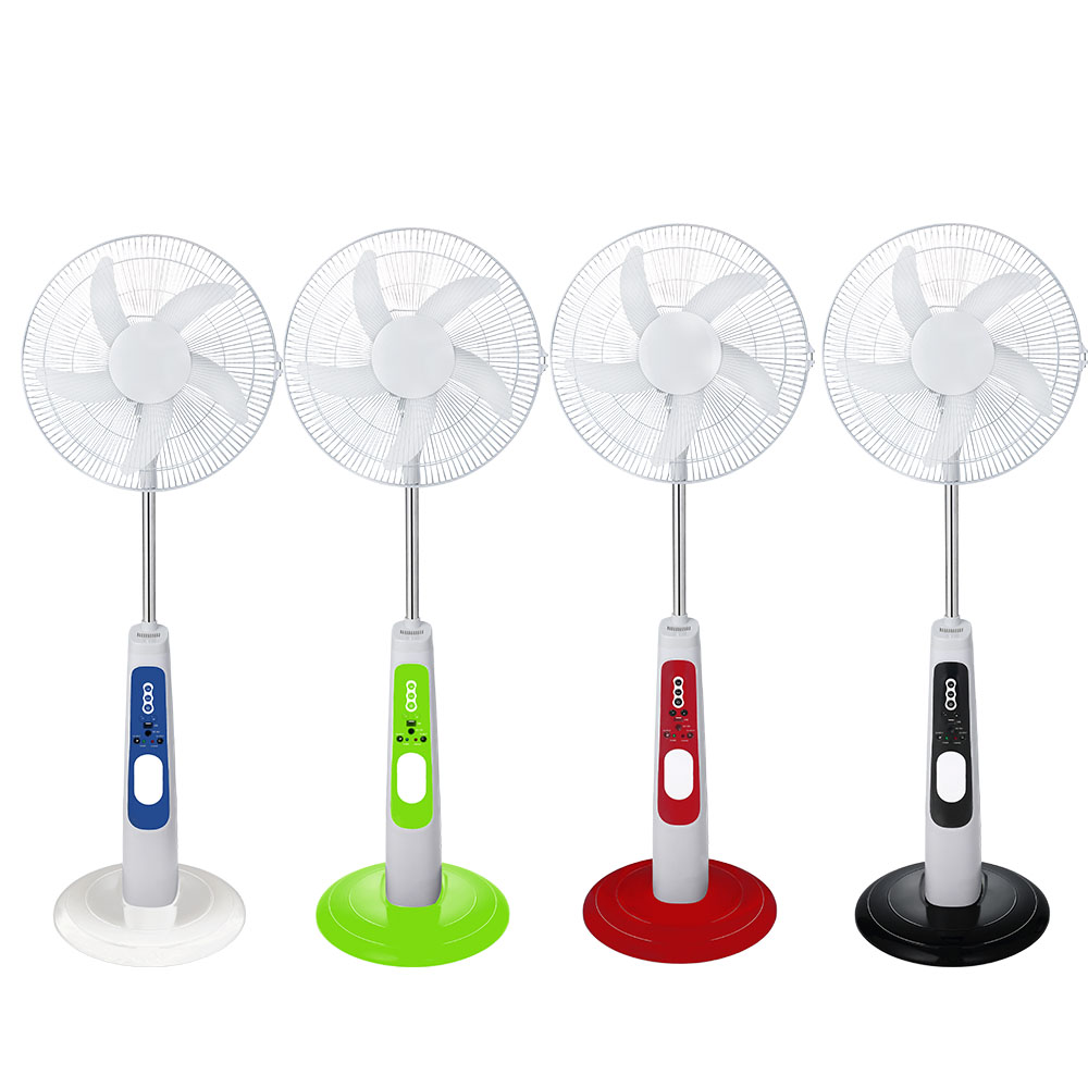 Battery Operated 16 Inch Rechargeable Solar Panel Fan Solar Powered Outdoor Fans Ac Dc Motor