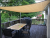 XUANQING 3.6x3.6x3.6m Waterproof Triangle Sun Shade Sail UV Block for Outdoor Patio Garden