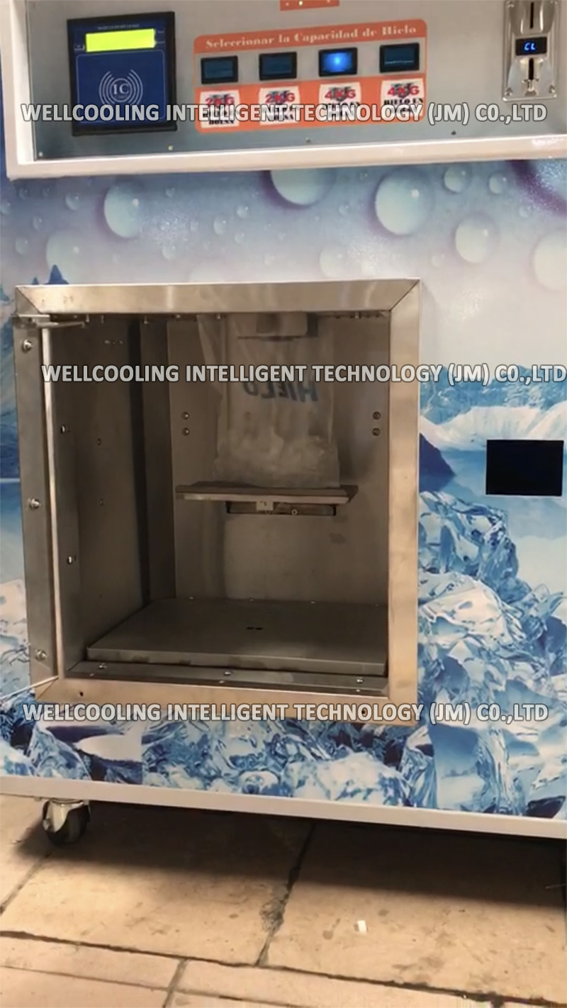24 Hours Self-Service Coin IC Card Note Operated Purified Water Auto Bagged Ice Vending Machine