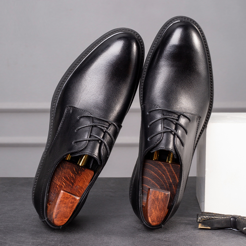 factory direct sale black color leather upper shoes mens casual shoes premium calf business dress men's shoes Zapatilla