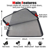 OEM Washable Easy Clean 2 Layers Waterproof Urine Proof Trapping Magic Tape and Leather Edging Non-Slip EVA Cat Litter Mat