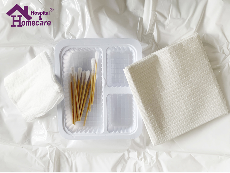 Sterile Disposable Basic Dressing Pack Wound Dressing Surgical Kit for Hospital