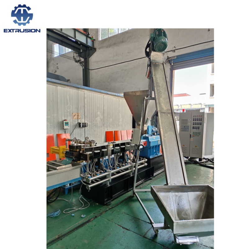 南京海思同向平行双螺杆TSE-95B 3PE护套料挤出机
