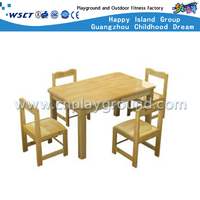 M11-07205哄骗实体木材表和椅子家具