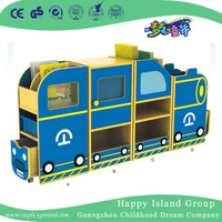 Gabinete del libro de combinación del tren de madera de los niños (HG-6609)