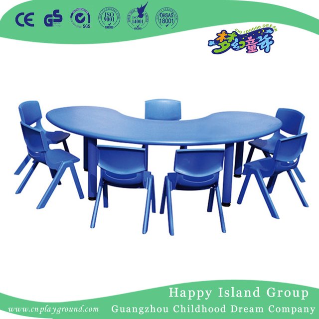 Kindergarten Kinder Europäischen Lila Rechteck Kunststoff Study Table (HG-5201)