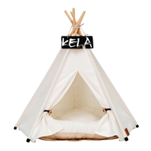 Hot Sale Soft Warm Comfortable Pet Teepee Dog Tent High Quality Cushion Foldable Pine Poles Rectangle Shape Fashionable Design