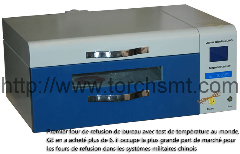 Four de refusion sans-plomb avec testeur de température T200C+