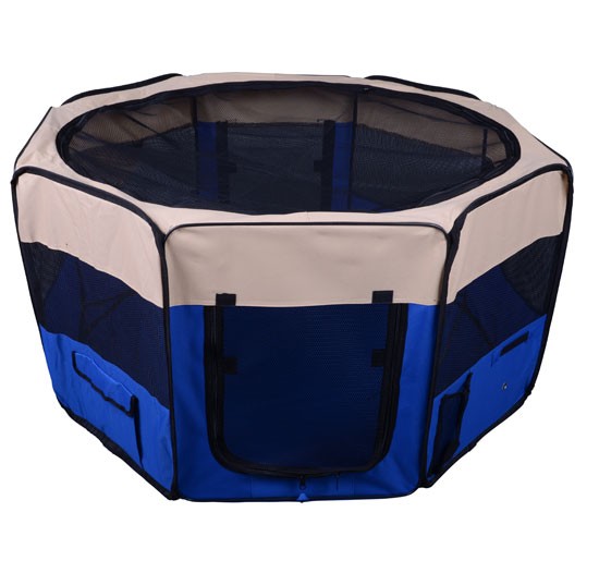 Folding Pet Playpen with Eight Panels