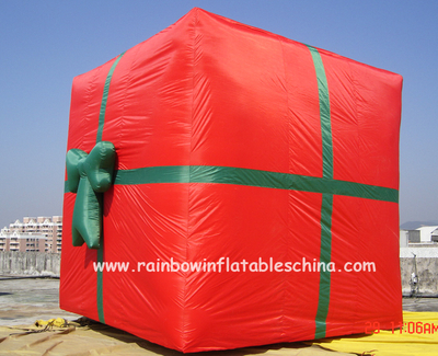 RB20014（3x3m）Inflatable Christmas Gift Box For Holiday Party 