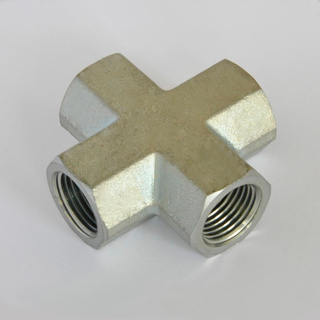 Female pipe cross 5652 Female pipe thread (lahat ng apat na dulo) SAE 140538 weatherhead fittings
