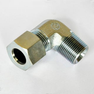 C2501 Extremidade do tubo sem chama / extremidade do tubo macho SAE 080202 encaixe de compressão de metal