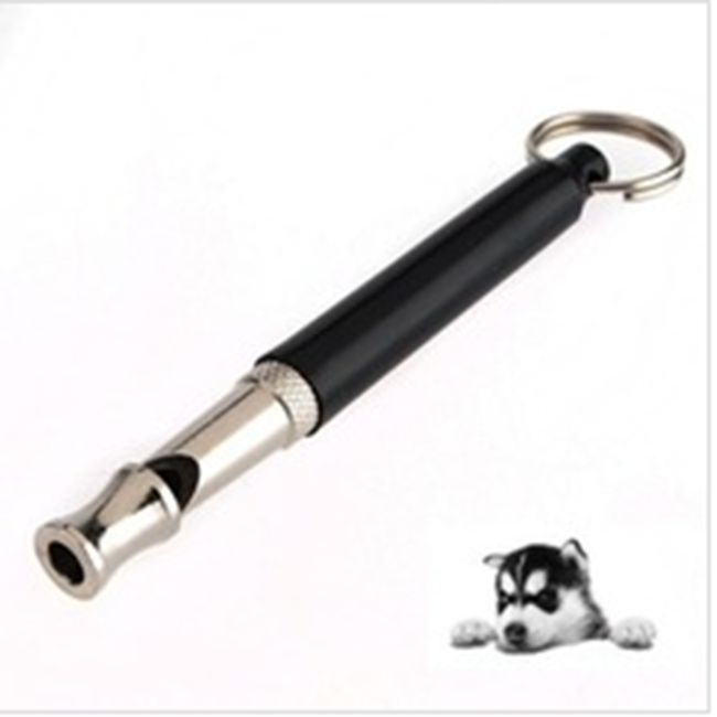  Ultrasonic Adjustable Frequencies Stainless Steel Metal Training Pet Dog Whistle with Lanyard To Stop Barking