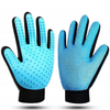 Pet Left and Right Hand 2 in 1 Pair Silicone Dog Grooming Gloves Remove the brush Clean Pet Fur Hairs