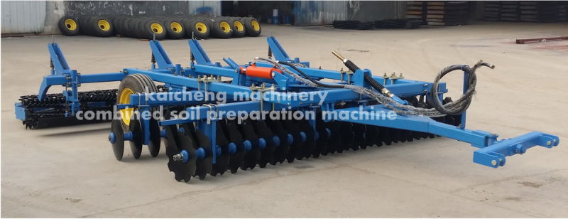 Soil Disc Harrow with Soil Scraper and Roller