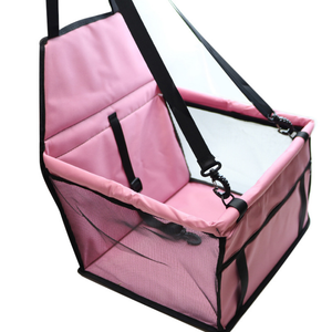 Skybox Dog Pet Elevated Car Seat Carrier Dog Travel Bag Collapsible Pet Booster Car Seat Carrier With Safety Leash and Zipper