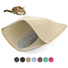 OEM Washable Easy Clean 2 Layers Waterproof Urine Proof Trapping Magic Tape and Leather Edging Non-Slip EVA Cat Litter Mat