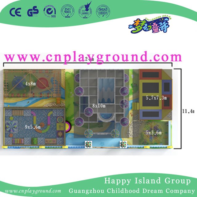 Increíble nuevo diseño Indoor Ocean Playground Naughty Castle para niños (HD-16SH02)