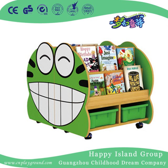 School Frog Modeling Children Estante de libros de madera (HG-6009)
