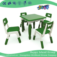 Tabla europea plástica cuadrada verde de los niños de la escuela para la venta (HG-5202)