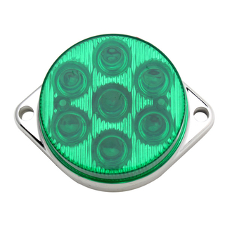 7SMD chrome housing round trailer led marker lamp