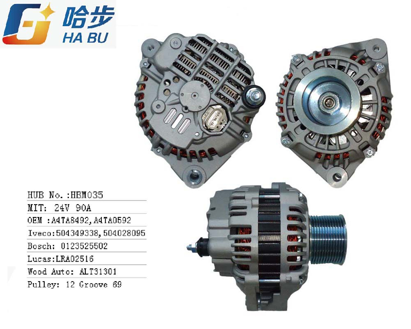 AC/ Auto Alternator for Iveco A4ta8491 A4ta0591 24V 90A