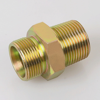 1BT BSP MALE DOUBLE FOR 60 ° SEAT BONDED SEAL / BSPT MALE bsp thread tube fitting