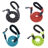 5FT Reflective Pet Climbing Rope Bungee Lead Durable Dog Training Walking Leashes Traction with Padded Handle