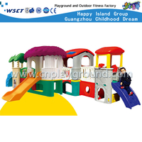 Combinación al aire libre del equipo plástico del patio de la diapositiva para el niño (M11-09201)