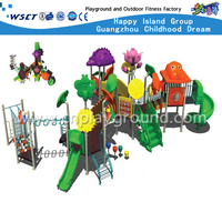Große Outdoor-bunte Kinder Tier Cartoon verzinktem Stahl Spielplatz (M11-00801)