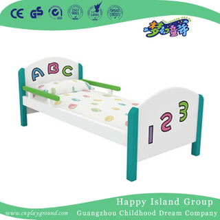 Симпатичная деревянная одиночная кровать младенца школы с письмами и номерами (HG-6308)