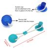 Multifunction Pet Molar Bite Toys Interactive Rubber Chew Ball Cleaning Teeth Safe Elasticity TPR Soft Puppy Suction Cup Dog Toy