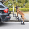 Outdoor 4 Steps Portable Collapsible Pet Step Car Dc-dc Steps Down Accordion Metal Frame Dog Stair Oxford Fabric with Partitio