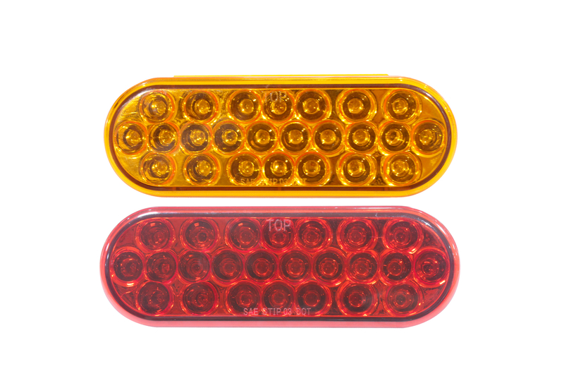 6inch oval stop turn function trailer led tail light