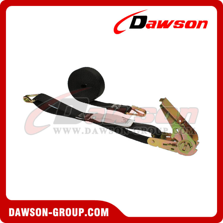 1 インチ x 8 フィートの黒い親指ラチェット ストラップ、ワイヤー フック付き - Dawson Group - 中国メーカー サプライヤー