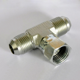 BJ JIC MACHO 74 ° CONE / JIC SISTEMA HEMBRA ESPIGA TEE accesorios hidráulicos aeroespaciales